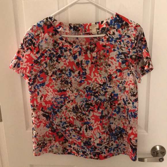 J. Crew Tops - J Crew Short Sleeve Blouse